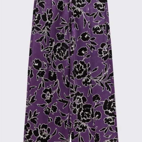 Black Top with Purple Floral Pants - Picture 10 of 10